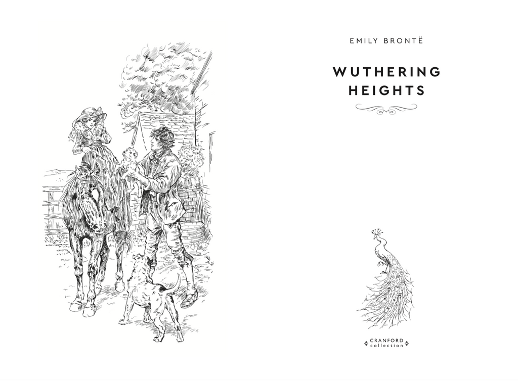 Cranford Sprayed Edges l Wuthering Heights - Emily Brontë, an intense and tragic love story of Catherine Earnshaw and Heathcliff - Now only R329.95
