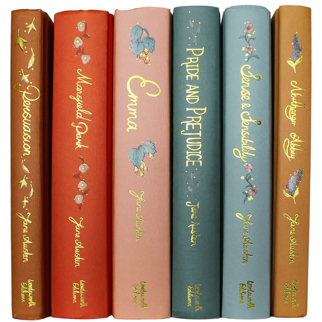 Six of Jane Austen's Wordsworth Collectors Editions: Emma Sense and Sensibility Persuasion Pride and Prejudice Northanger Abbey Mansfield Park - Now Only R1,021.52