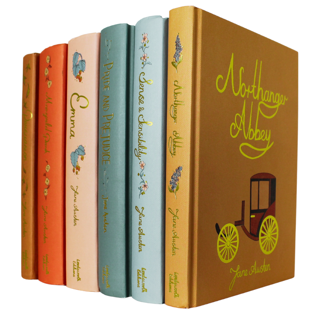 Six of Jane Austen's Wordsworth Collectors Editions: Emma Sense and Sensibility Persuasion Pride and Prejudice Northanger Abbey Mansfield Park - Now Only R1,021.52