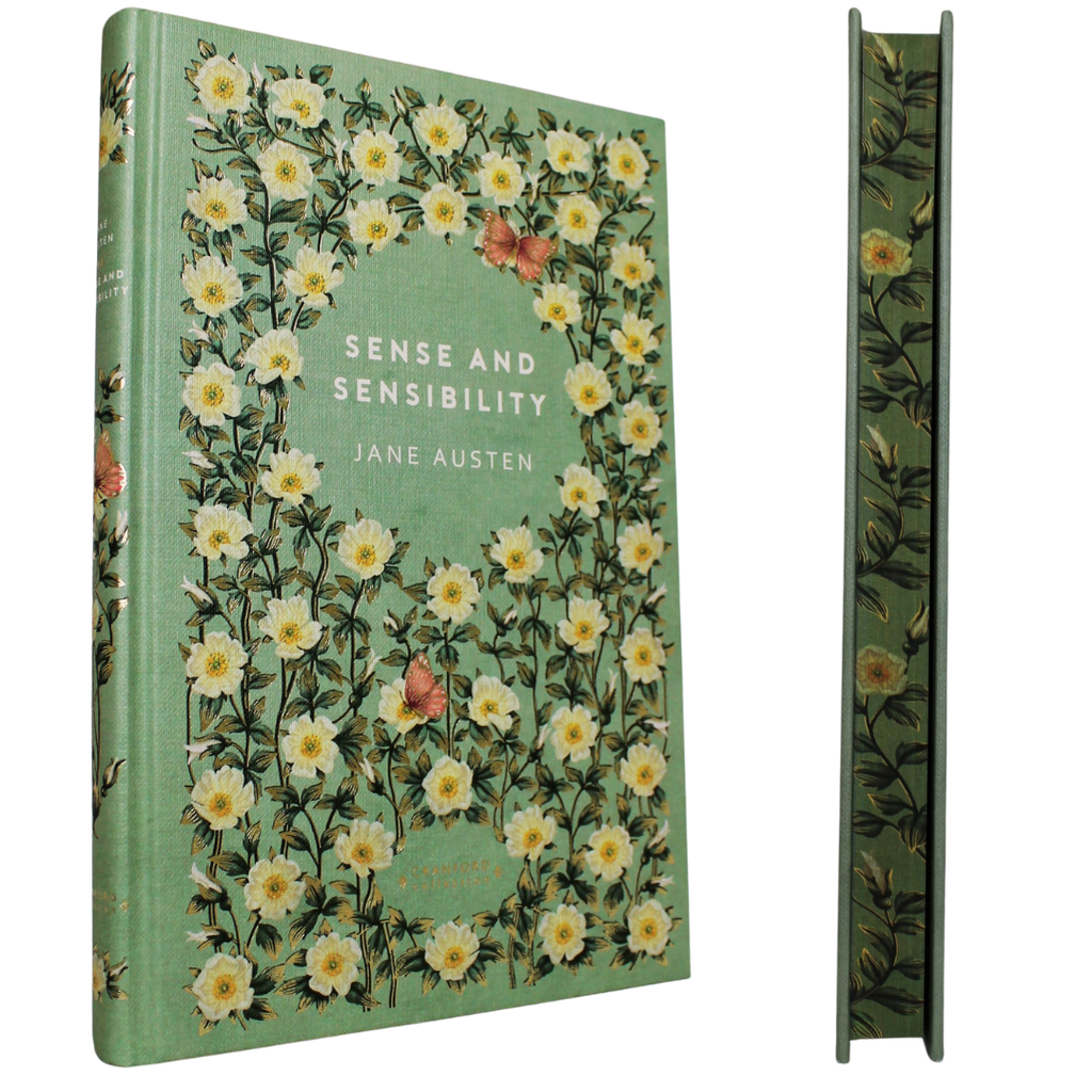 Cranford Sprayed Edges l Sense and Sensibility - Jane Austen. Step into Jane Austen’s world of wit, restraint and emotional complexity with this beautiful classic novel - Now only R329.95