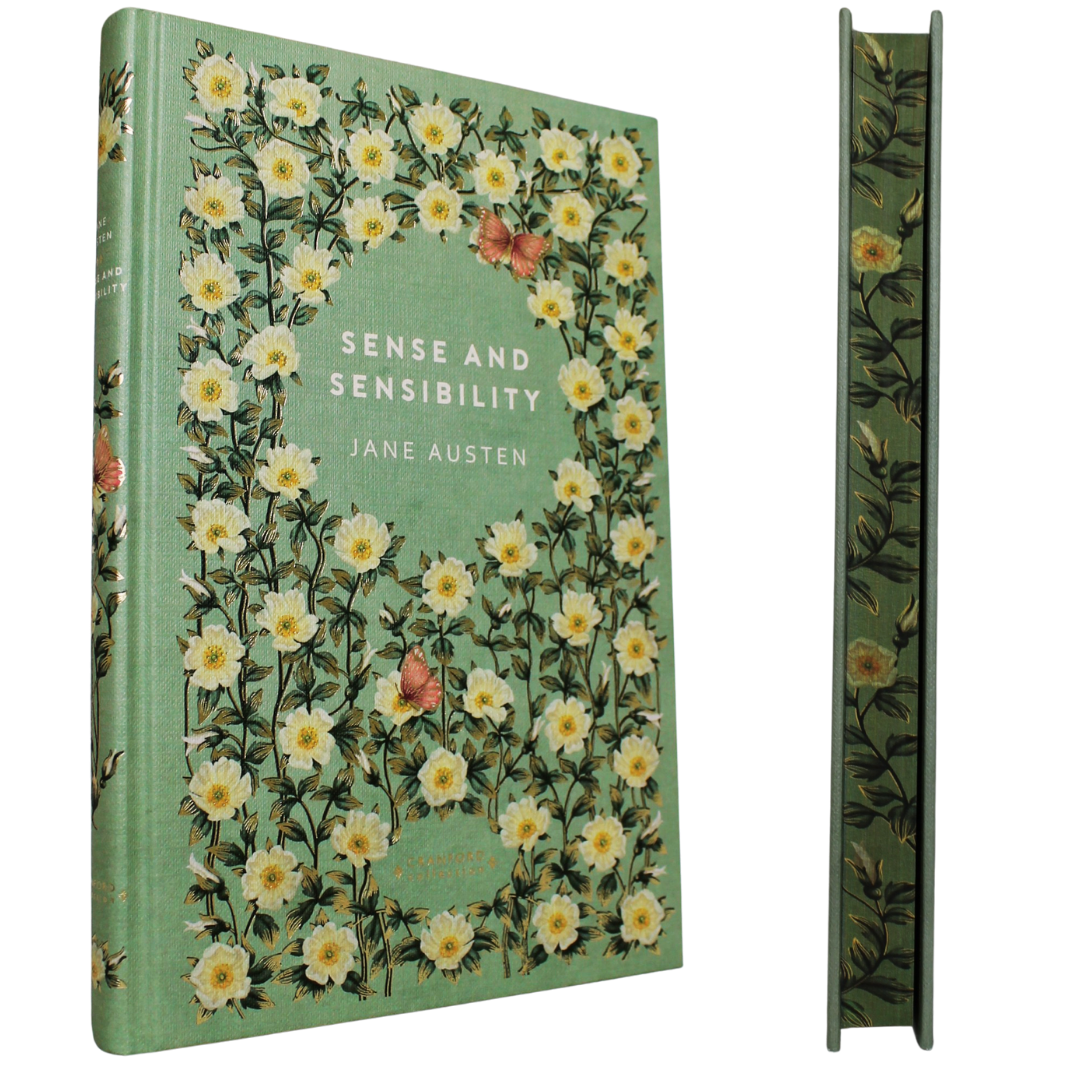 Cranford Sprayed Edges l Sense and Sensibility - Jane Austen. Step into Jane Austen’s world of wit, restraint and emotional complexity with this beautiful classic novel - Now only R329.95